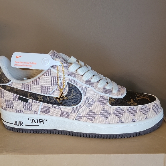 NK Air Force 1 Brown Athletic Shoes - Picture 4 of 13